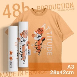 TRANSFERT DTF A3 - 28X42CM - Production Standard 48h